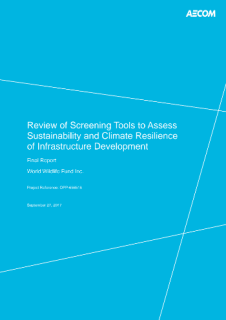 Review of Screening Tools to Assess Sustainability and Climate Resilience of Infrastructure Development