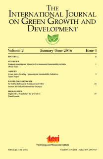 The International Journal on Green Growth and Development, Volume 2, Issue 1