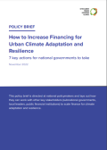 policy brief urban climate adaptation