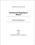 PEI-57_Institutional mapping for Malawi_final draft report-COVER
