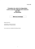 PEI-55_Evaluation des couts_Mauritanie_NoteDeSynthese-COVER