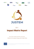 JUSTEM Impact Matrix Report