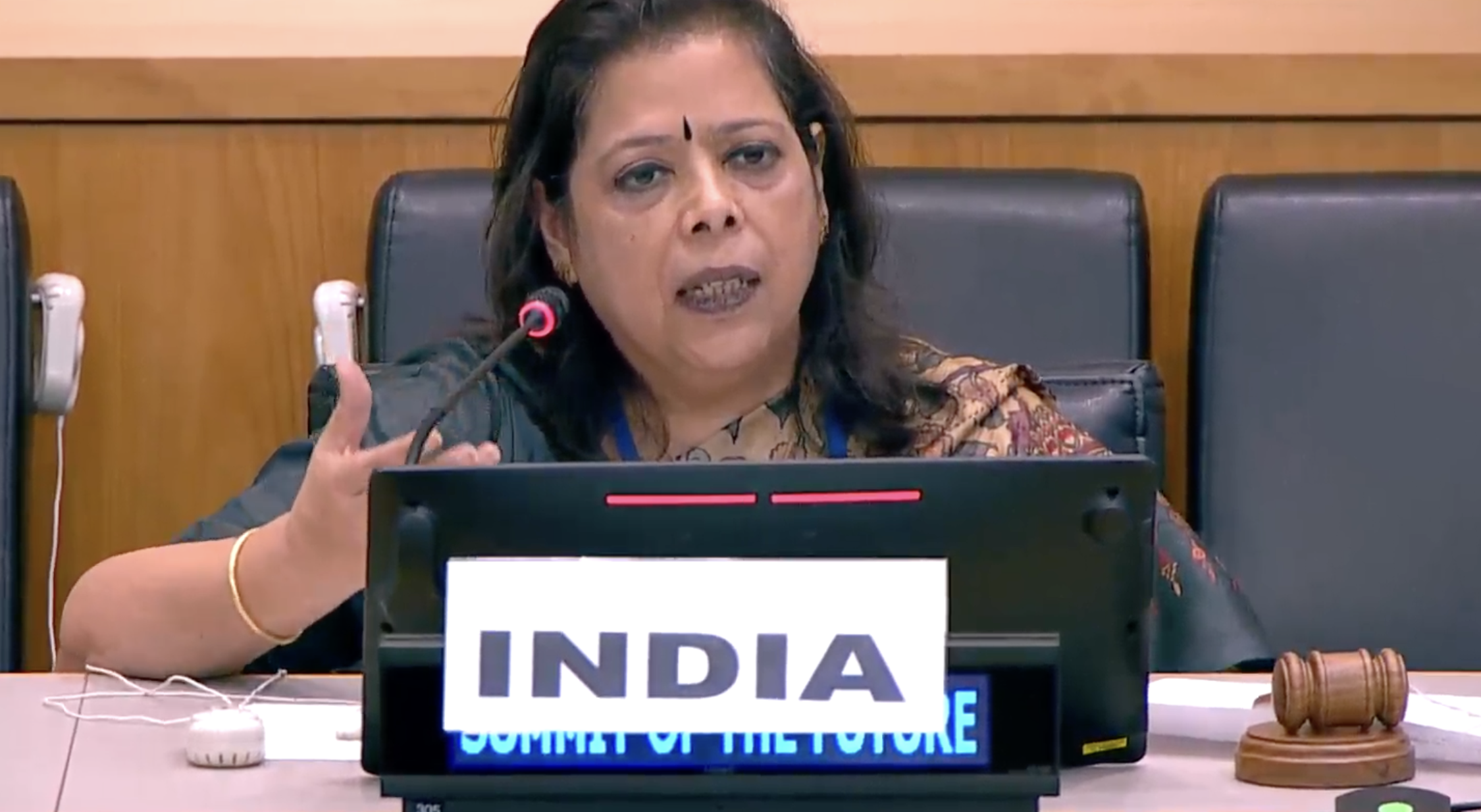 India Minister at the summit of the future side event