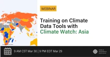 WRI training on climate data tools