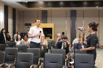 The Minister of Economic Development and Poverty Reduction asks a question.
