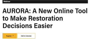 AURORA: A new online tool to make restoration decisions easier