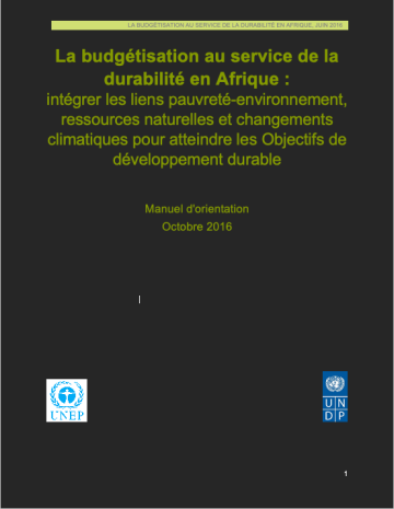 PEI-19_PEI Africa Budgeting for Sustainability in Africa FRENCH-cover