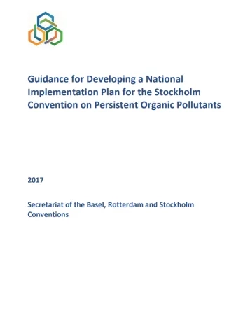 Guidance for Developing a National Implementation Plan for the Stockholm Convention on Persistent Organic Pollutants