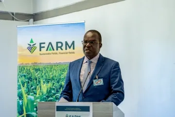 Kenya minister at GEF FARM launch
