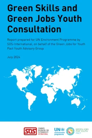 Green Skills and Green Jobs Youth consultation report cover page