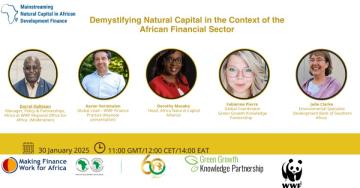 Webinar flyer with details of timing