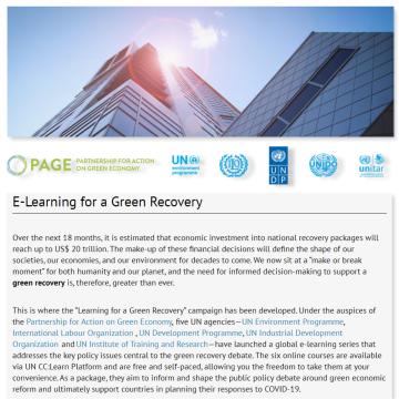 E-Learning for a Green Recovery_UNCCLearn