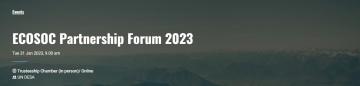 ECOSOC Partnership Forum 2023