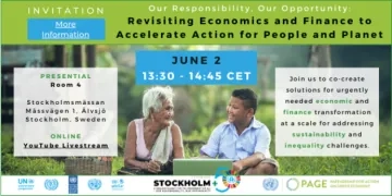 UN-PAGE Official Side Event at Stockholm+50_Our responsibility, our opportunity_Revisiting economics & finance to accelerate action of people & planet