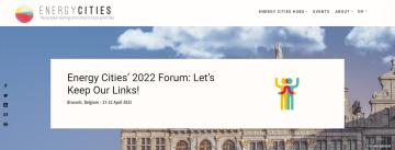 Energy Cities' 2022 Forum: Let's Keep Our Links!