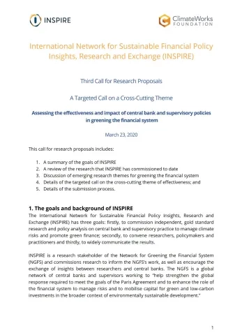 Third Call for Research Proposals - Assessing the effectiveness and impact of central bank and supervisory policies in greening the financial system.JPG