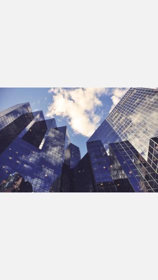buildings against blue sky