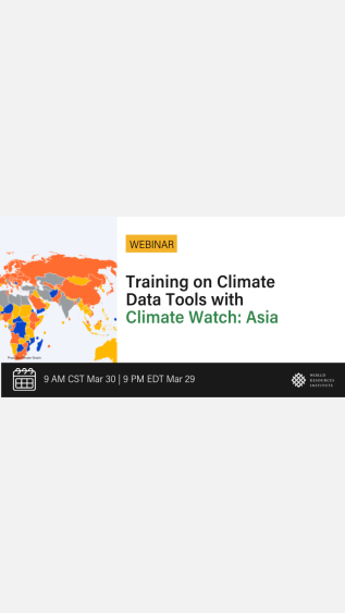 WRI training on climate data tools