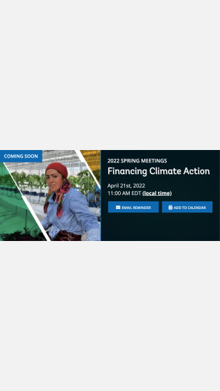 Financing Climate Action WBG Webinar