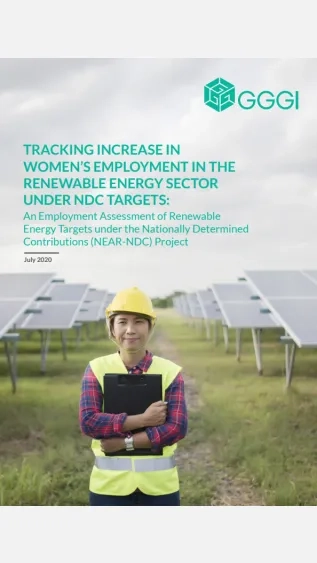 Tracking Increase in Women's Employment in the Renewable Energy Sector Under NDC Targets_GGGI