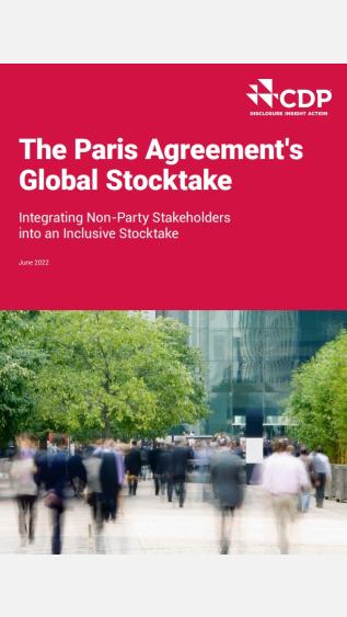 The Paris Agreement's Global Stocktake
