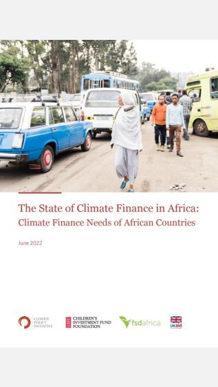 The State of Climate Finance in Africa: Climate finance needs of African countries
