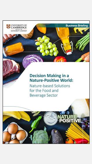 Decision Making in a Nature-Positive World: Nature-based Solutions for the food and beverage sector