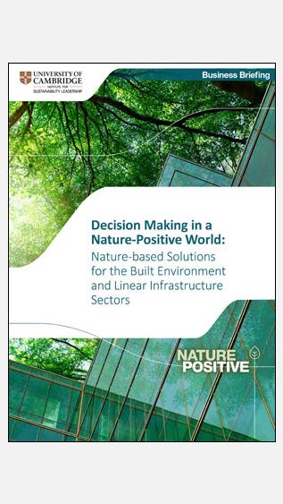 Decision Making in a Nature-Positive World: Nature-based solutions for the built environment and linear infrastructure sectors