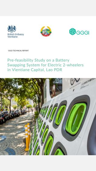 Pre-feasibility Study on a Battery Swapping System for Electric 2-wheelers in Vientiane Capital, Lao PDR_GGGI_cover