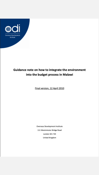 PEI-46_Guidance Note_Malawi_FinalVersion_12.4.2010-cover