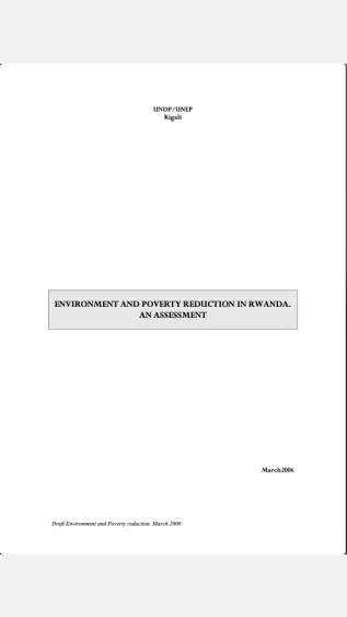 PEI-61_Env.Poverty Reduction_Rwanda_AnAssessment-COVER
