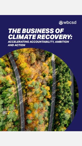 The Business of Climate Recovery: Accelerating accountability, ambition and action_WBCSD