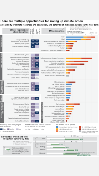 Graphic demonstrating pathways for scaling up climate action