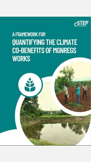 A Framework for Quantifying the Climate Co-benefits of MGNREGS Works
