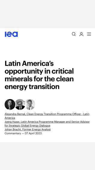 Latin America’s opportunity in critical minerals for the clean energy transition IEA