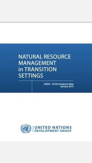 Natural Resource Management in Transition Settings