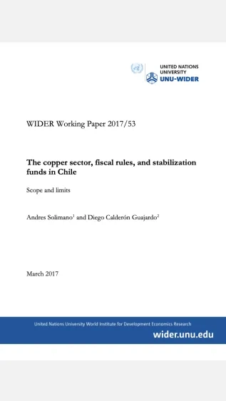 The copper sector, fiscal rules, and stabilization funds in Chile: Scope and limits
