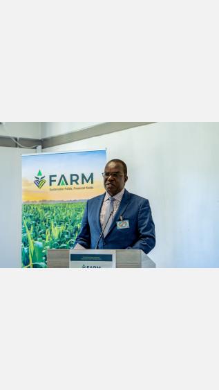 Kenya minister at GEF FARM launch