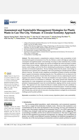Assessment and Sustainable Management Strategies