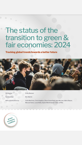 The status of the transition to green & fair economies: