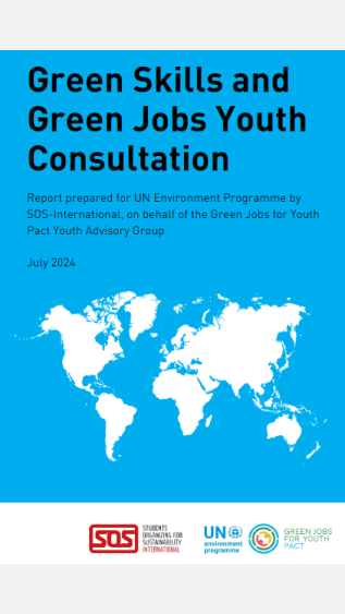 Green Skills and Green Jobs Youth consultation report cover page