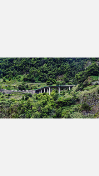 Modern highway in Madeira
