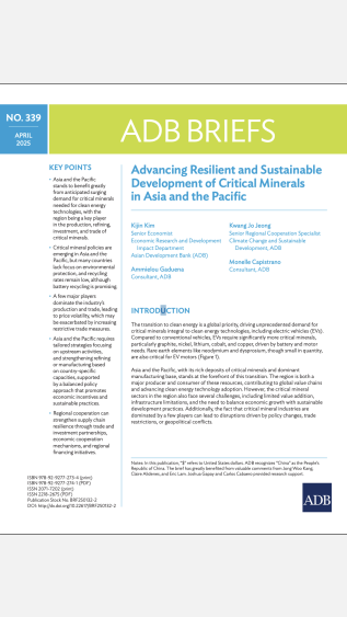 advancing critical minerals
