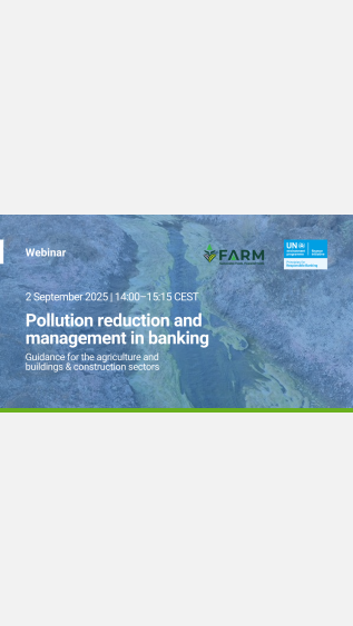 Pollution reduction in banking: agriculture sector