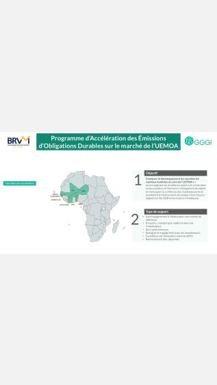 Programme d’Accélération des Émissions d’Obligations Durables sur le marché de l’UEMOA 