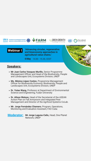 Webinar I: Advancing circular, regenerative and bioeconomy approaches in agricultural value chains