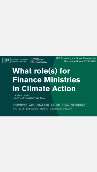 What Role(s) for Finance Ministries in Climate Action?