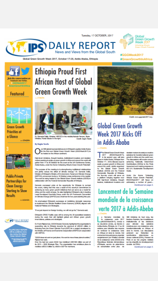 Global Green Growth Week 2017 Newsletter for Day 1