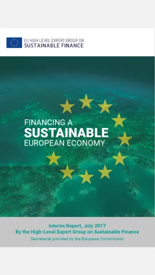 Financing a Sustainable European Economy Cover Page