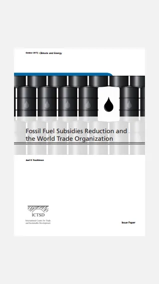 Fossil Fuel Subsidies Reduction and the World Trade Organization